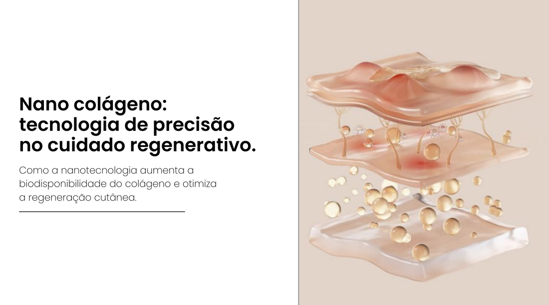 Nano colágeno: A inovação silenciosa por trás de uma pele mais firme e resiliente.